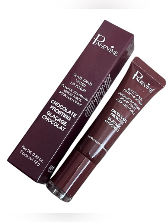 Other - Pagevine Glaze Craze Tinted Lip Serum – Chocolate Frosting